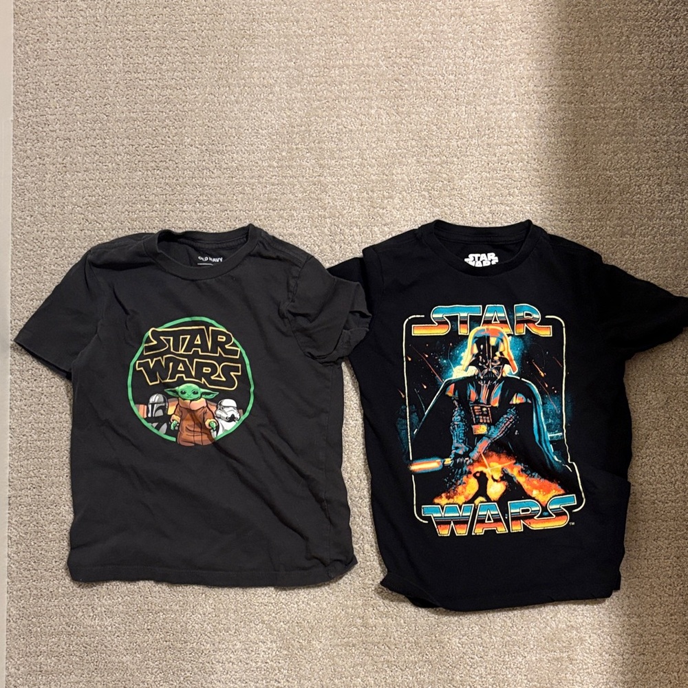 Bundle Old Navy Star Wars tees size 6-7